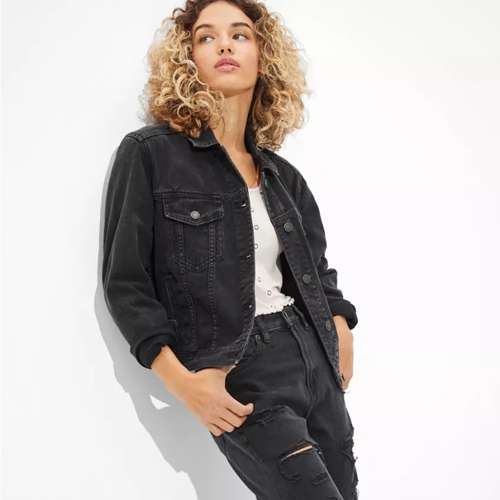Black Oversized Denim Jacket